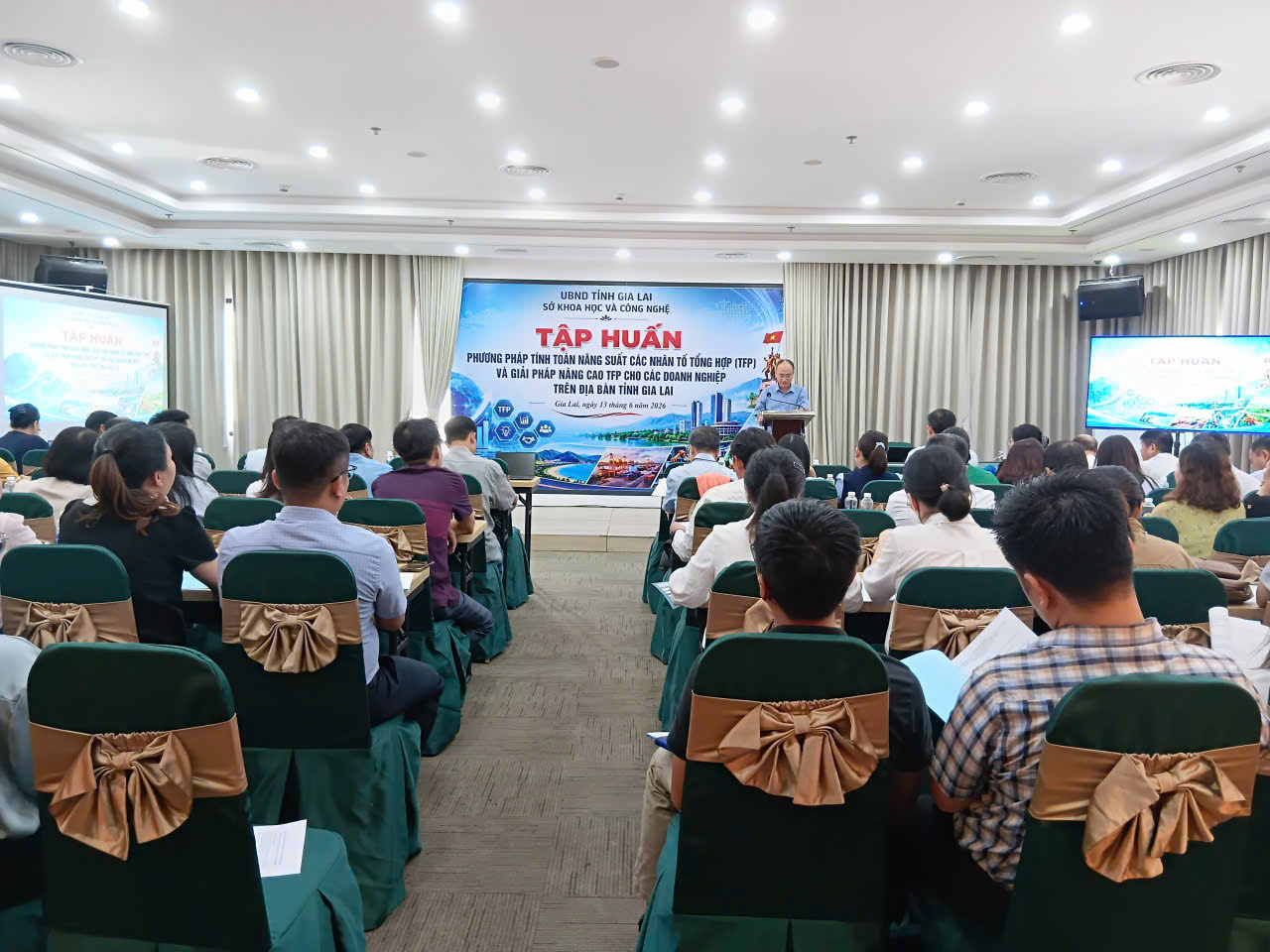 Tập huấn “Phương pháp tính toán năng suất các nhân tố tổng hợp (TFP) và giải pháp nâng cao TFP cho các doanh nghiệp trên địa bàn tỉnh Gia Lai"